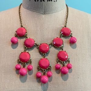 Pink statement necklace